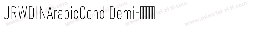 URWDINArabicCond Demi字体转换